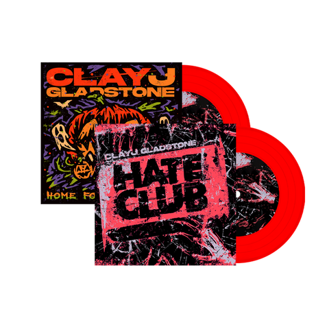 Clay J Gladstone - Hate Club - Home For Halloween - Red 7"